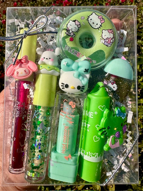 Green Kawaii Kitty Slay Pack