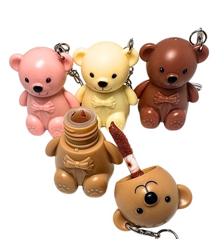 Little Bear Matte Lip Gloss Keychain